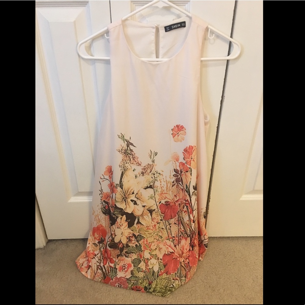 White floral dress